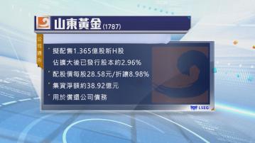山東黃金以折讓9%配股