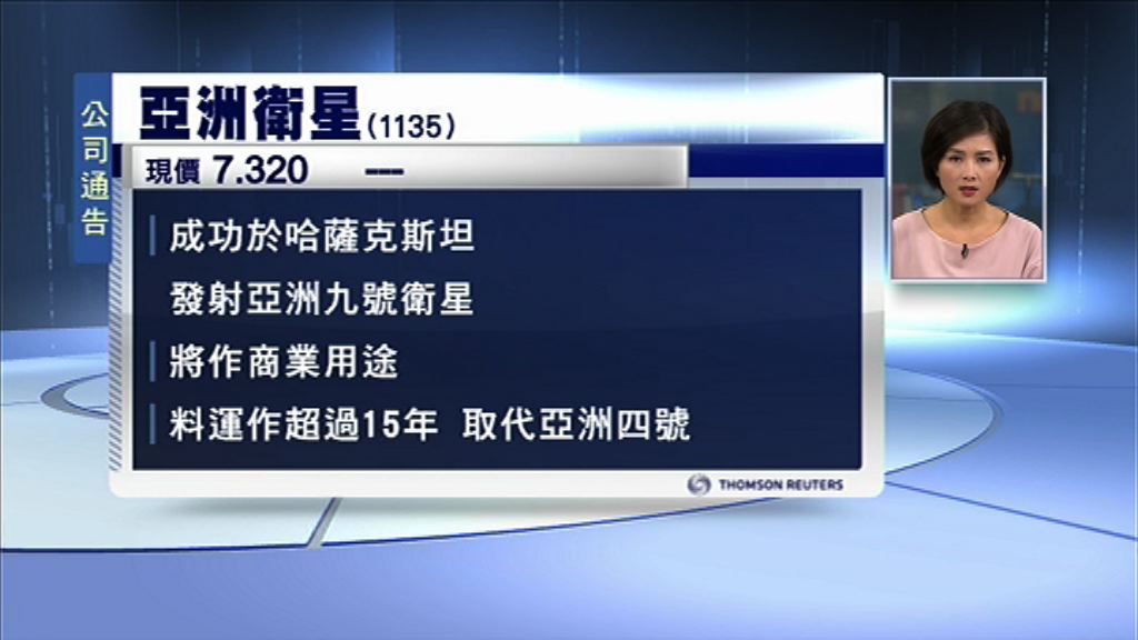 【港已收到訊號】亞洲衛星：成功發射亞洲九號衛星