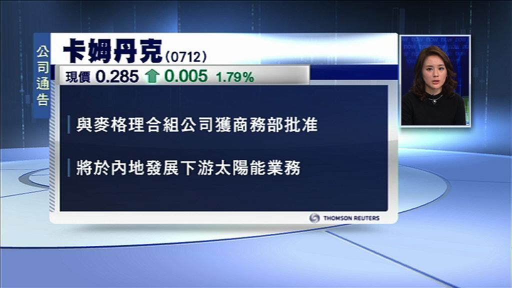 【攻下游業務】卡姆丹克、麥格理組合營獲批