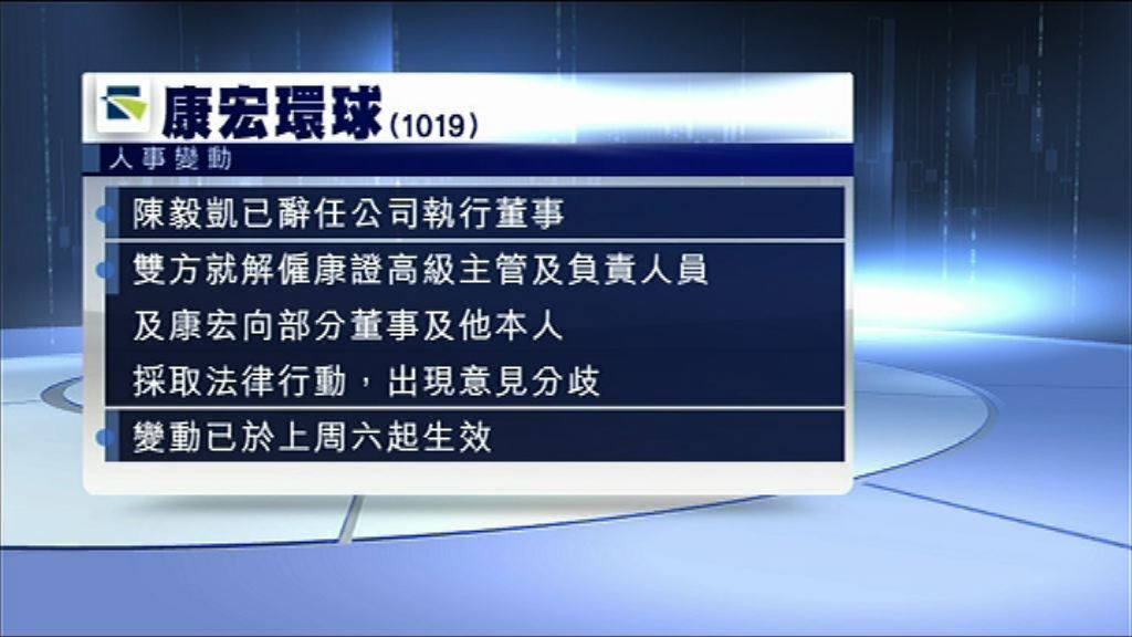 【意見有分歧】康宏執董陳毅凱辭任