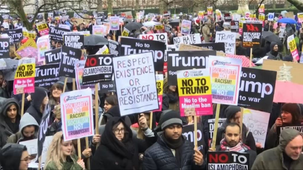 多個國家有反特朗普示威