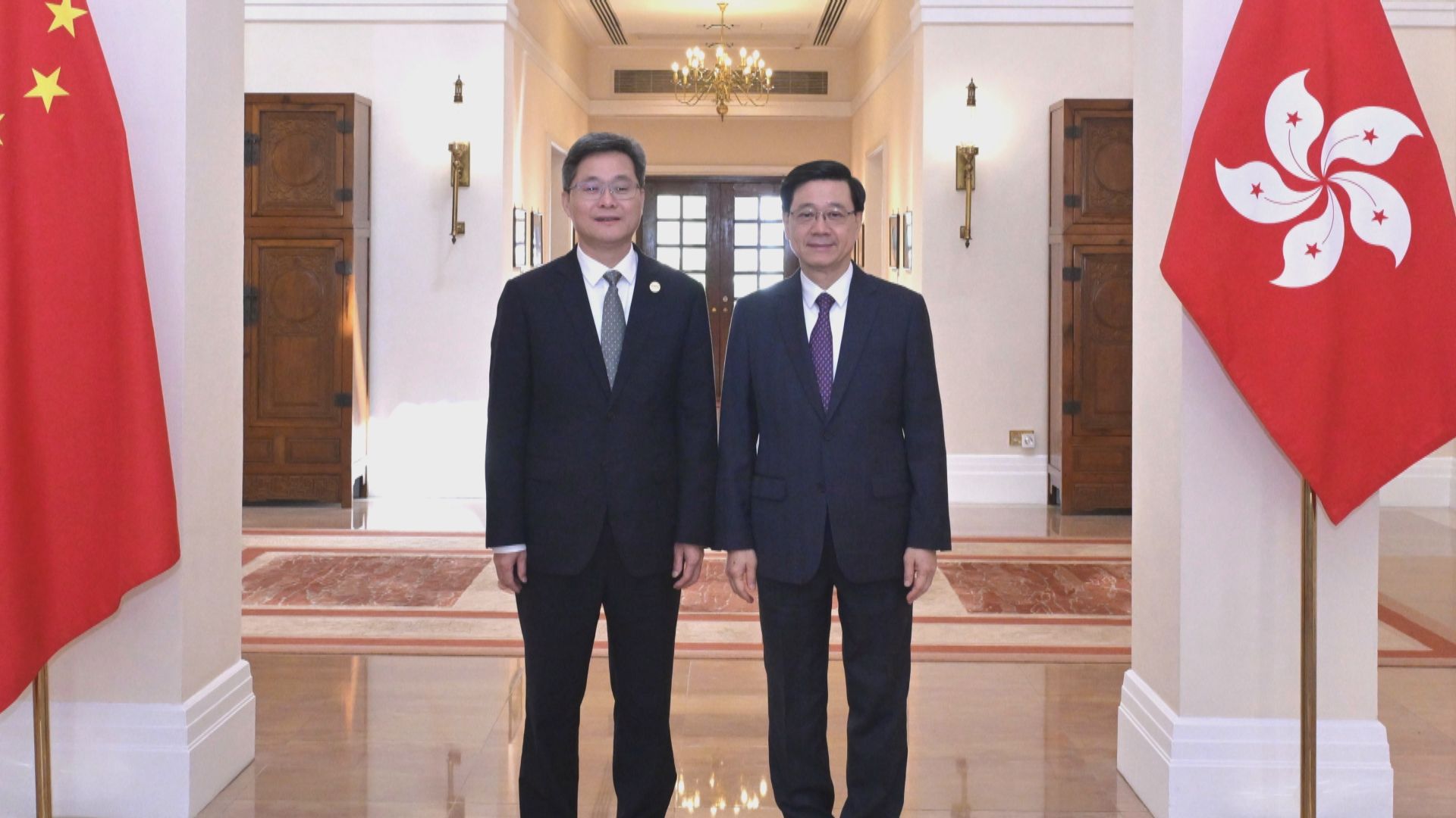 李家超與財政部部長藍佛安會面