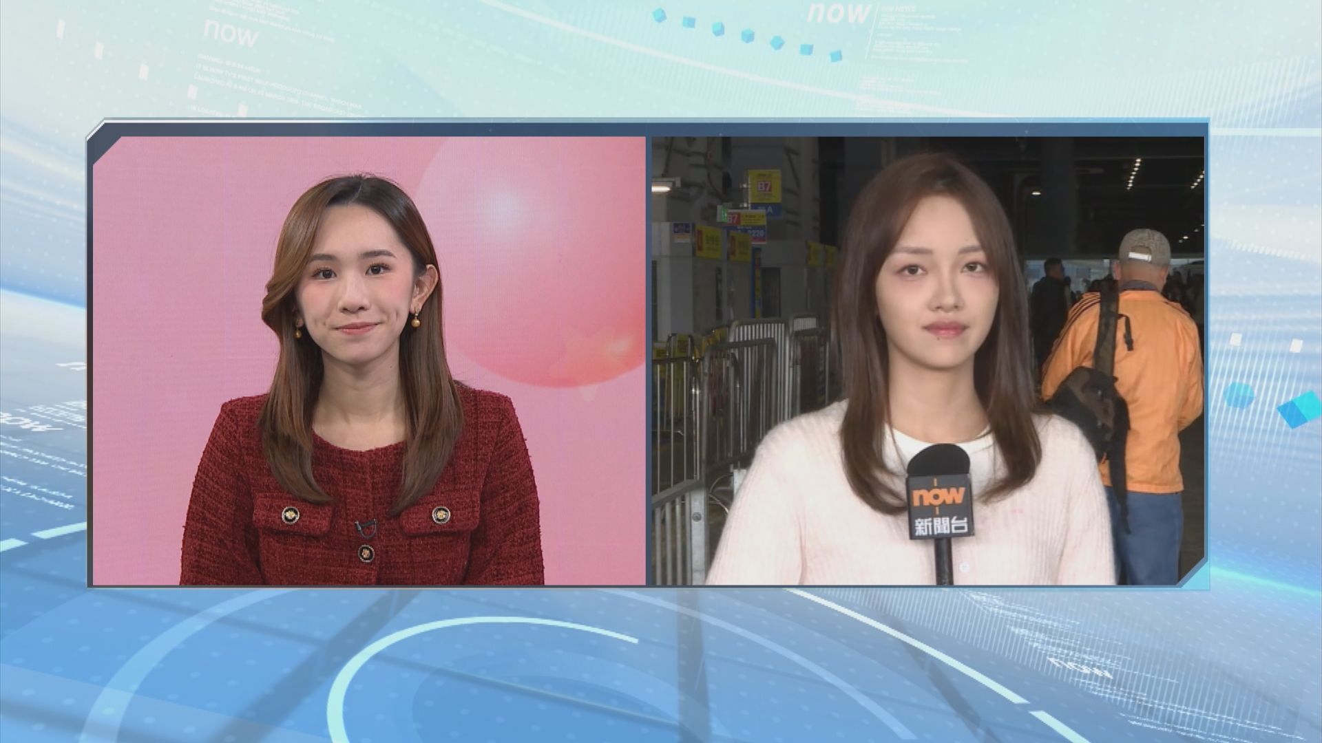 香園圍直擊｜中午後過關人潮稍減　旅遊巴仍穿梭不絕