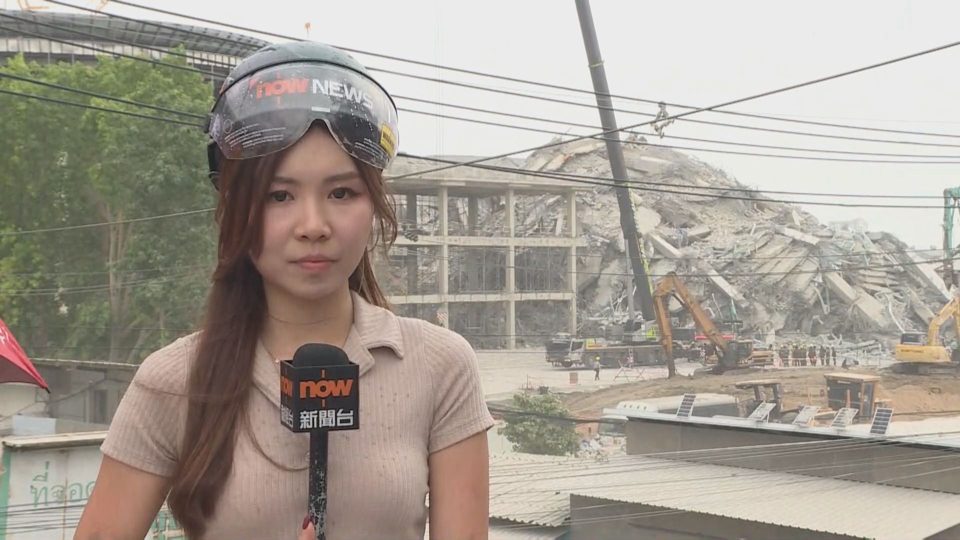 曼谷直擊｜在建倒塌審計大樓現場落雨令搜救難度大增　大批家屬在場等消息