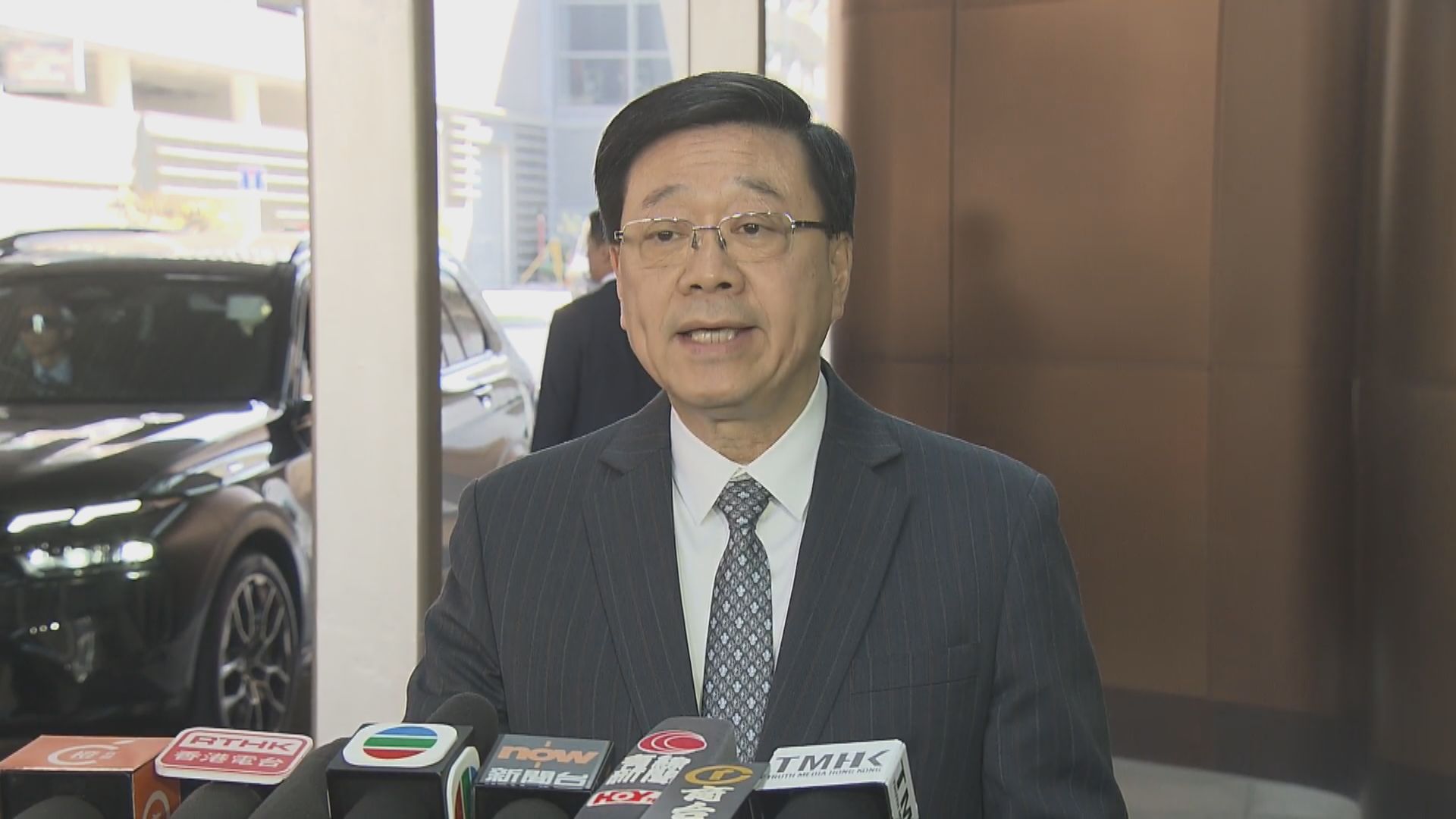 原片｜李家超就黎智英判決見傳媒　斥黎智英長期煽動仇恨及招引外部干預