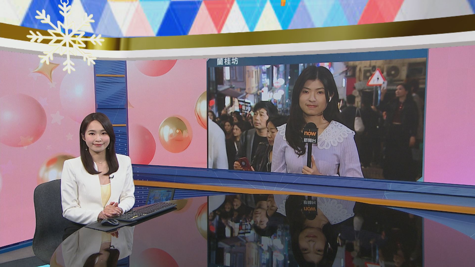 蘭桂坊直擊｜酒吧食肆播放強勁音樂推高氣氛　港外遊客駐足「打卡」