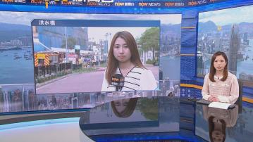 【記者直擊】洪水橋地盤四級火 早上仍不斷冒白煙