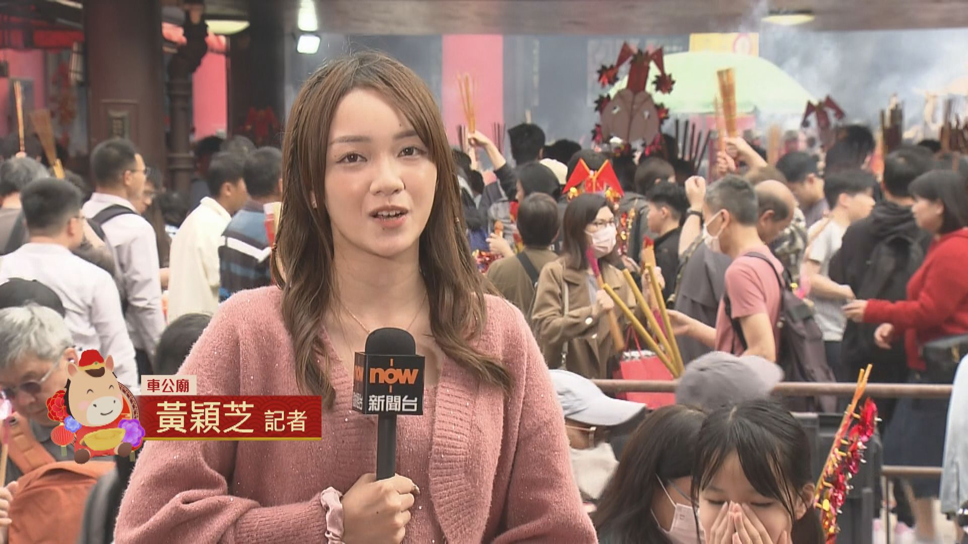 車公廟直擊｜午後仍見人龍　善信排約一小時方能入廟參拜