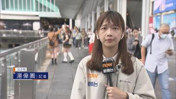 【記者直擊】三號強風信號生效 尖沙咀持續落雨 海面有湧浪