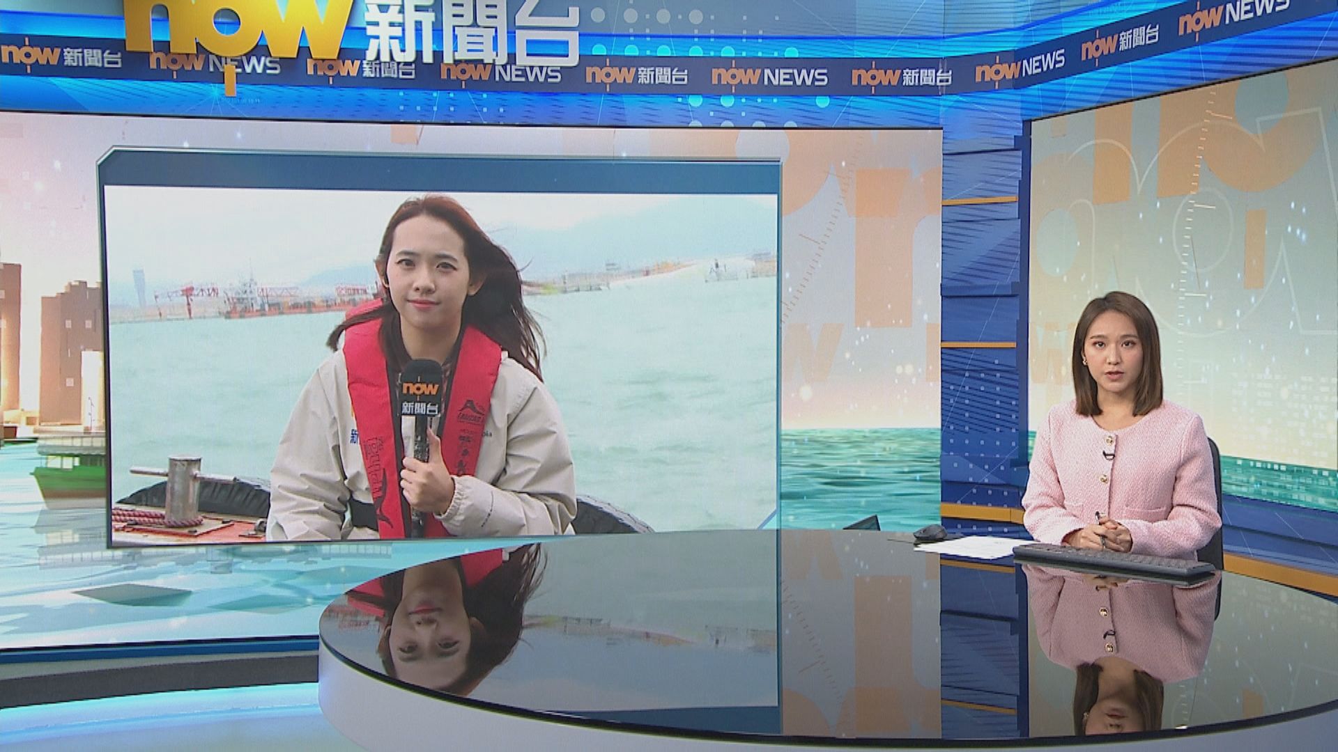 記者直擊｜打撈船「南天翔」抵貨機墮海現場　「南天鵬」料稍後抵港