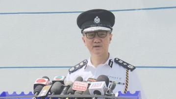 【原片】蕭澤頤見記者講警隊招聘情況