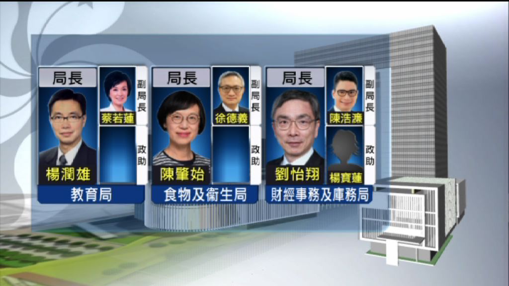 副局及政助名單公布　蔡若蓮任副教育局長