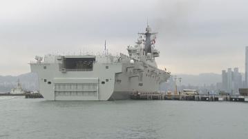 【原片】解放軍長沙艦、海南艦結束五日訪港行程