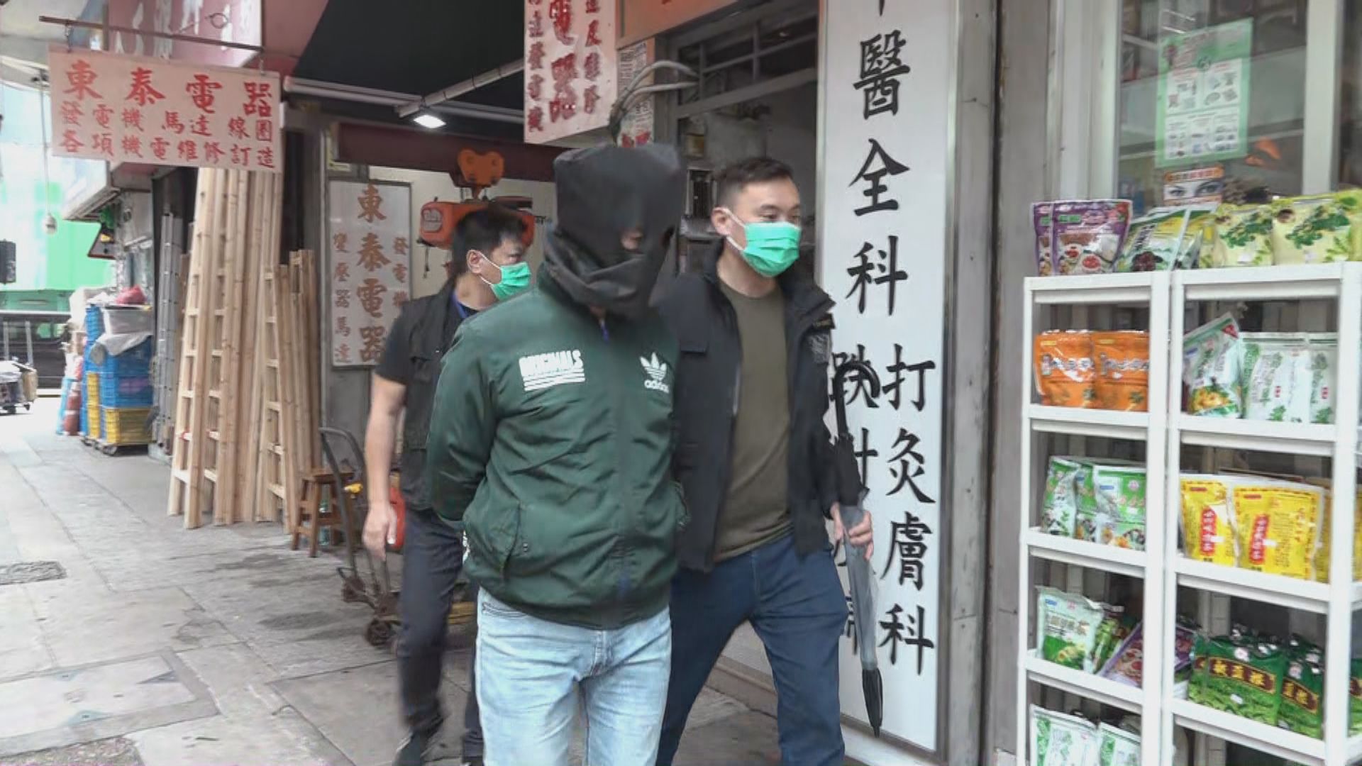 警拘一男涉旺角與大埔19宗竊案