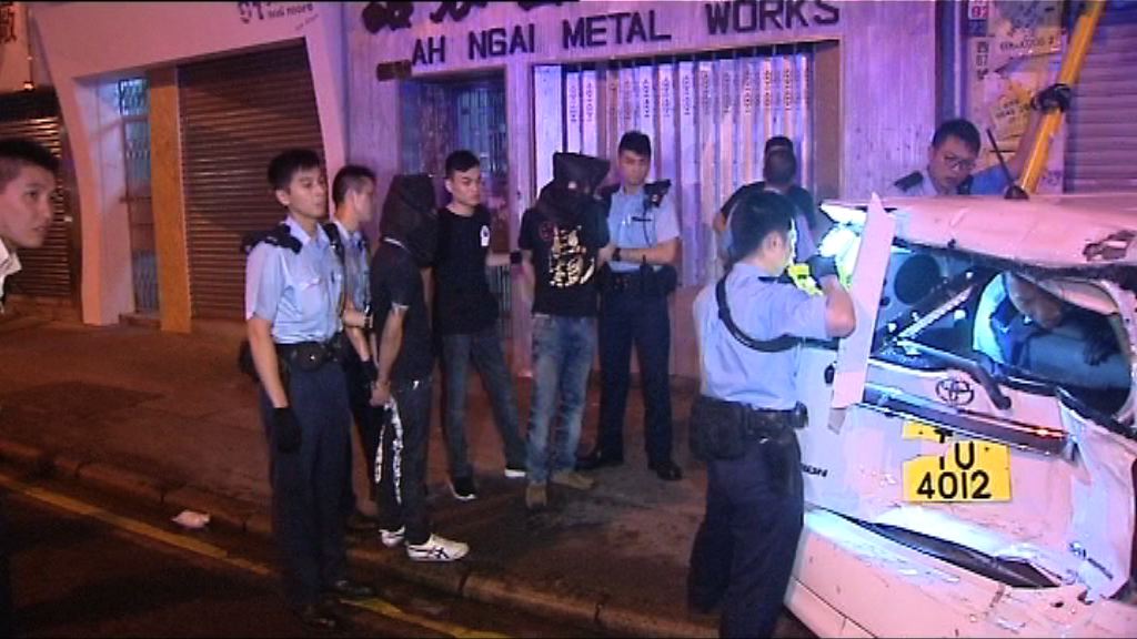 警旺角截停可疑車輛拘兩人檢獲毒品