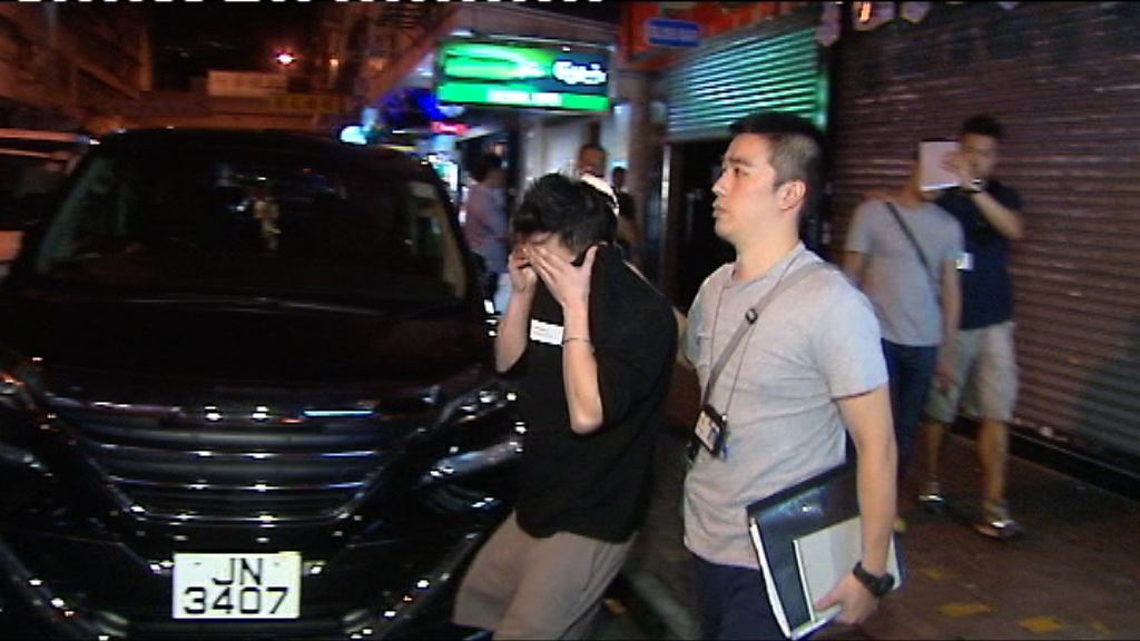 警方打擊旺角無牌賣酒拘五人