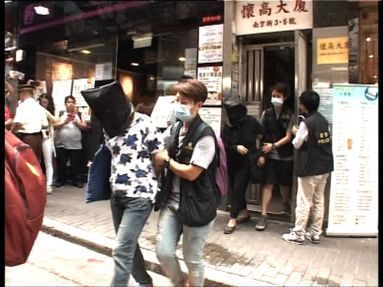 油尖警區反罪案行動拘13人檢武器毒品