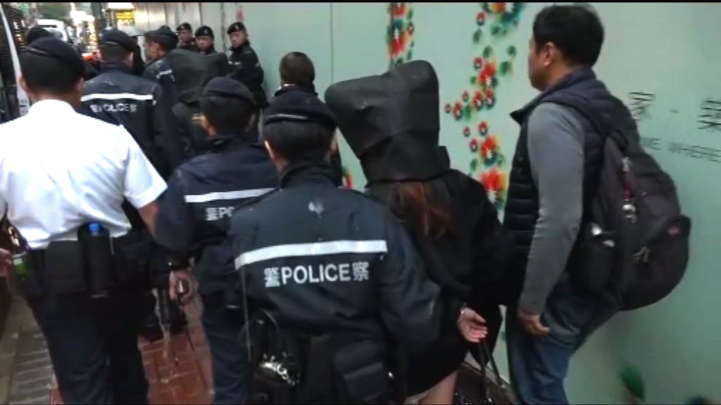 警大角咀拘五人檢毒品及武器