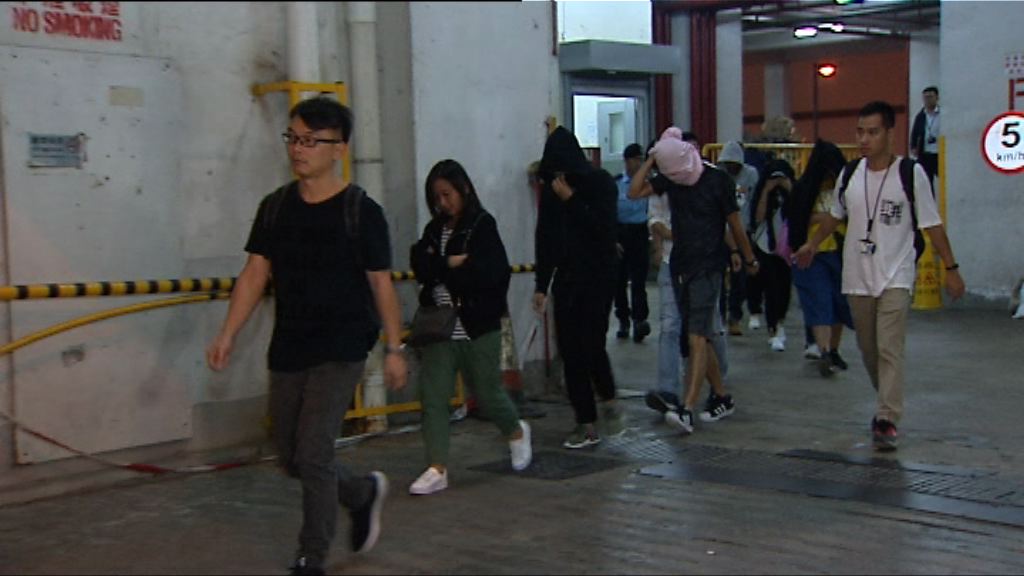 警方屯門打擊三合會拘逾百人