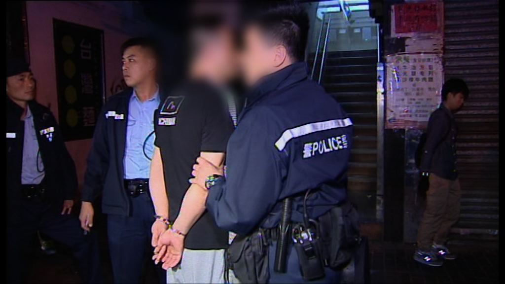 警方油麻地拘8漢涉行為不檢