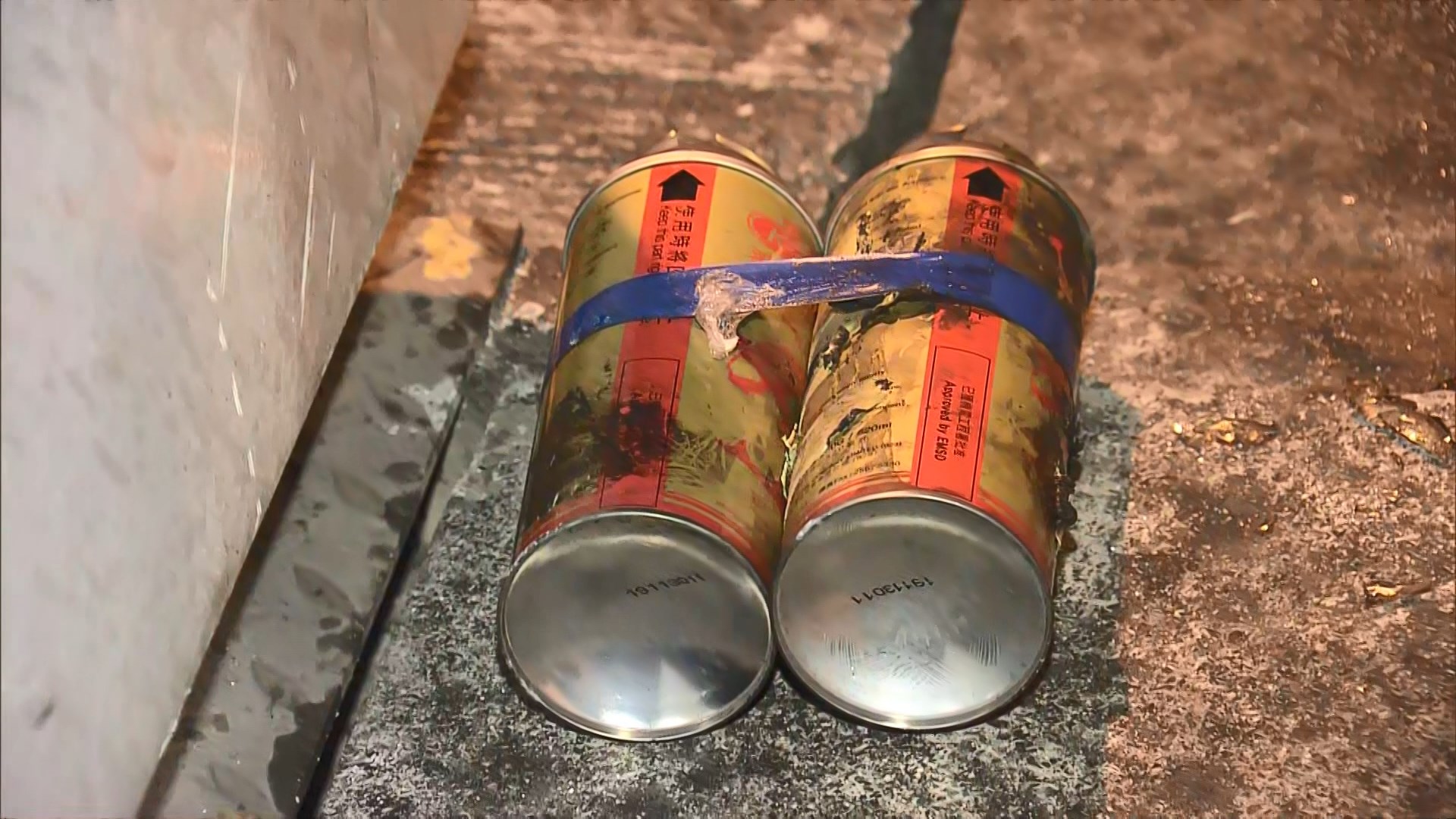 兩個輕鐵車站被擲汽油彈及氣罐縱火