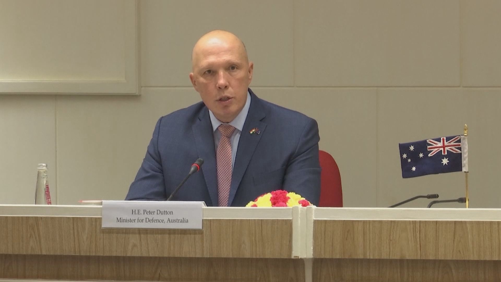 澳洲防長指需與盟友於南海抗衡中國