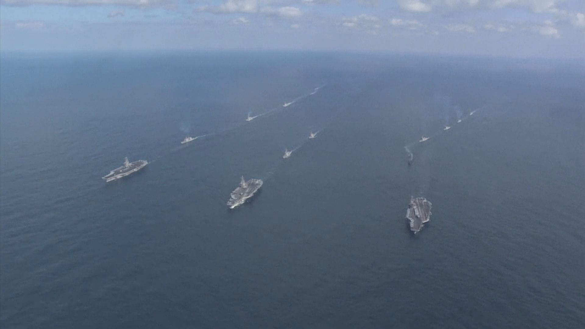 美澳日韓在澳洲海上聯合軍演