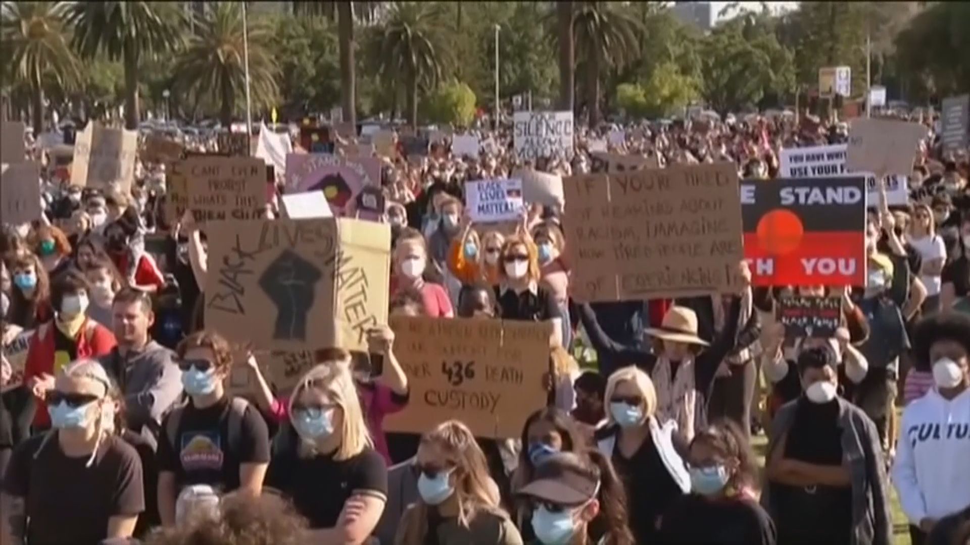 澳洲多個大城市有反對種族歧視集會