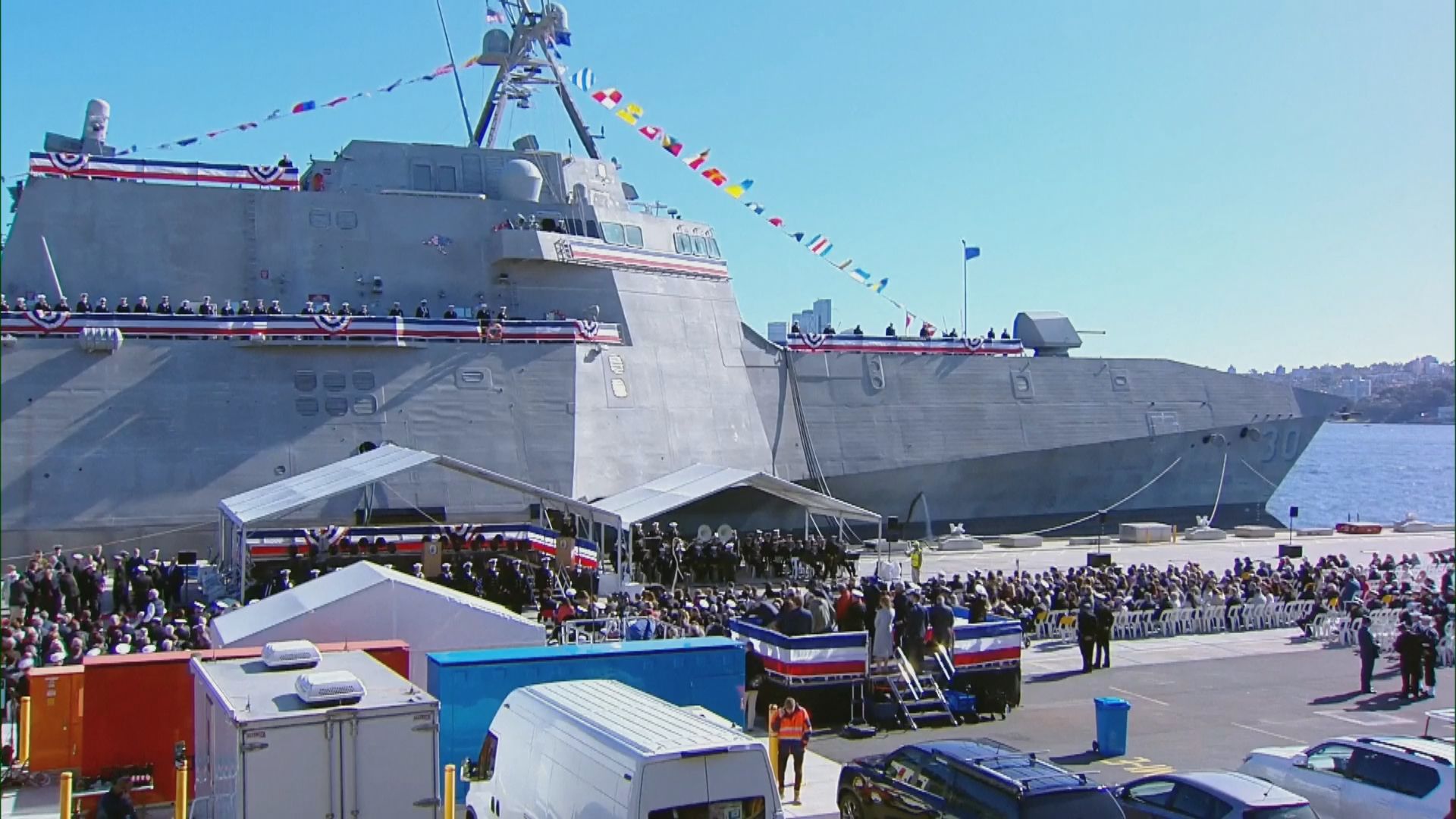 美軍戰艦坎培拉號入列 成第一艘外國服役的美軍軍艦