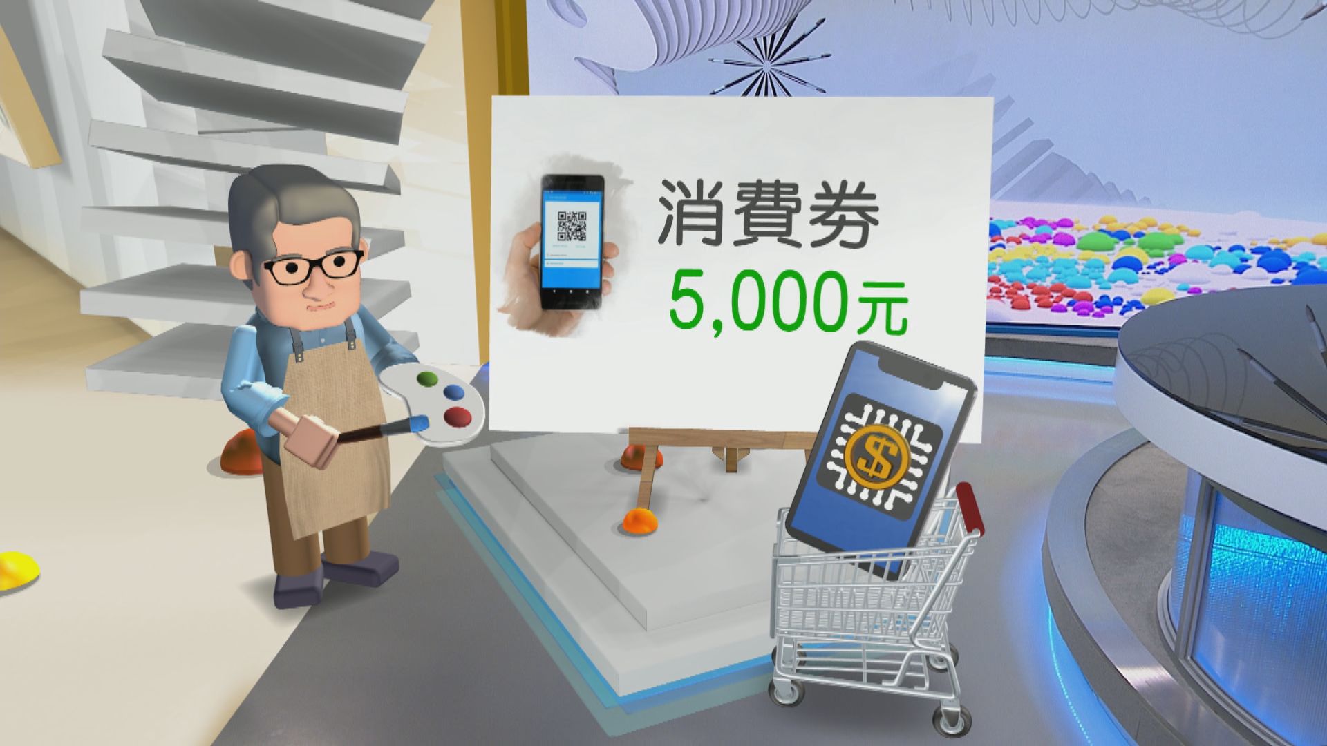 預算案再派消費券　金額減半至五千元