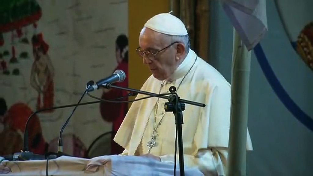 教宗方濟各首次提及羅興亞人