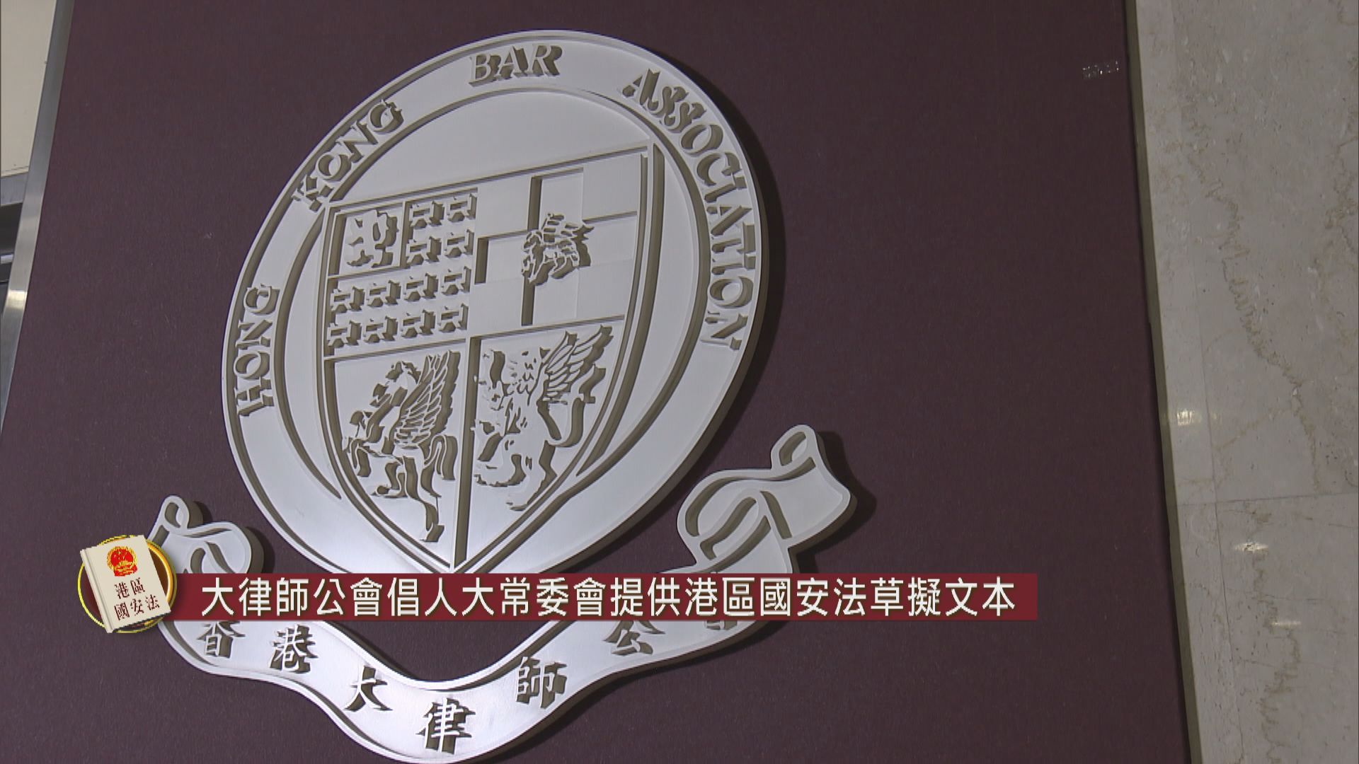 大律師公會倡人大常委會提供港區國安法草擬文本