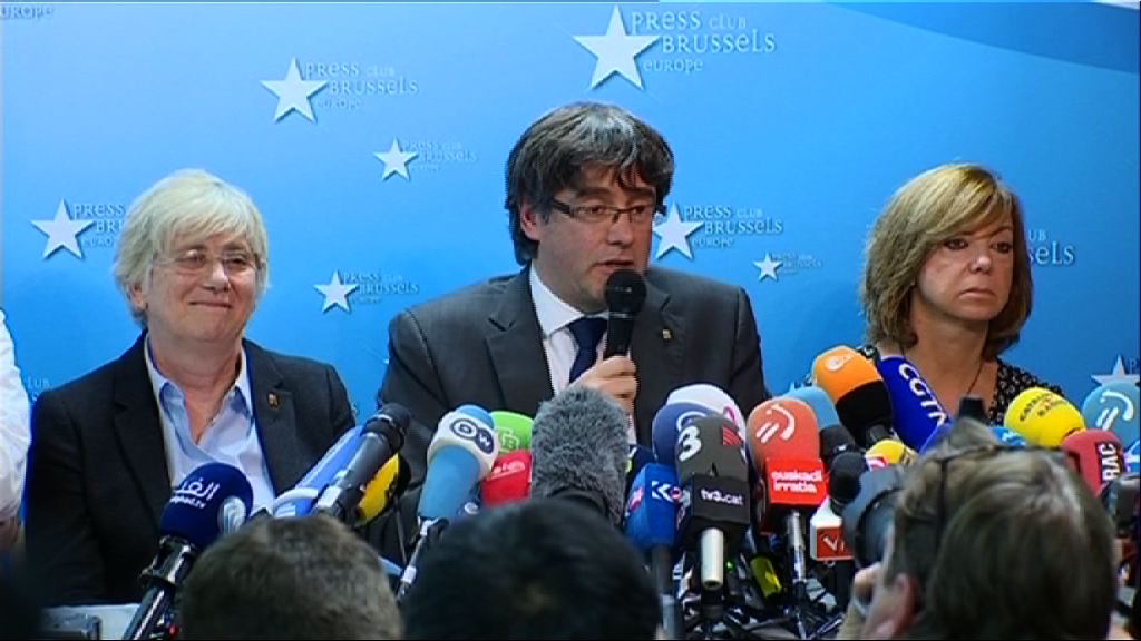 加泰自治區主席現身布魯塞爾