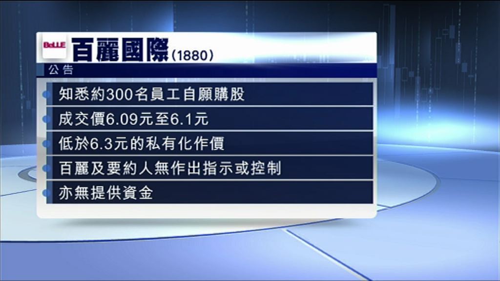 【「鞋王」私有】百麗：約300員工自願自資收購股份