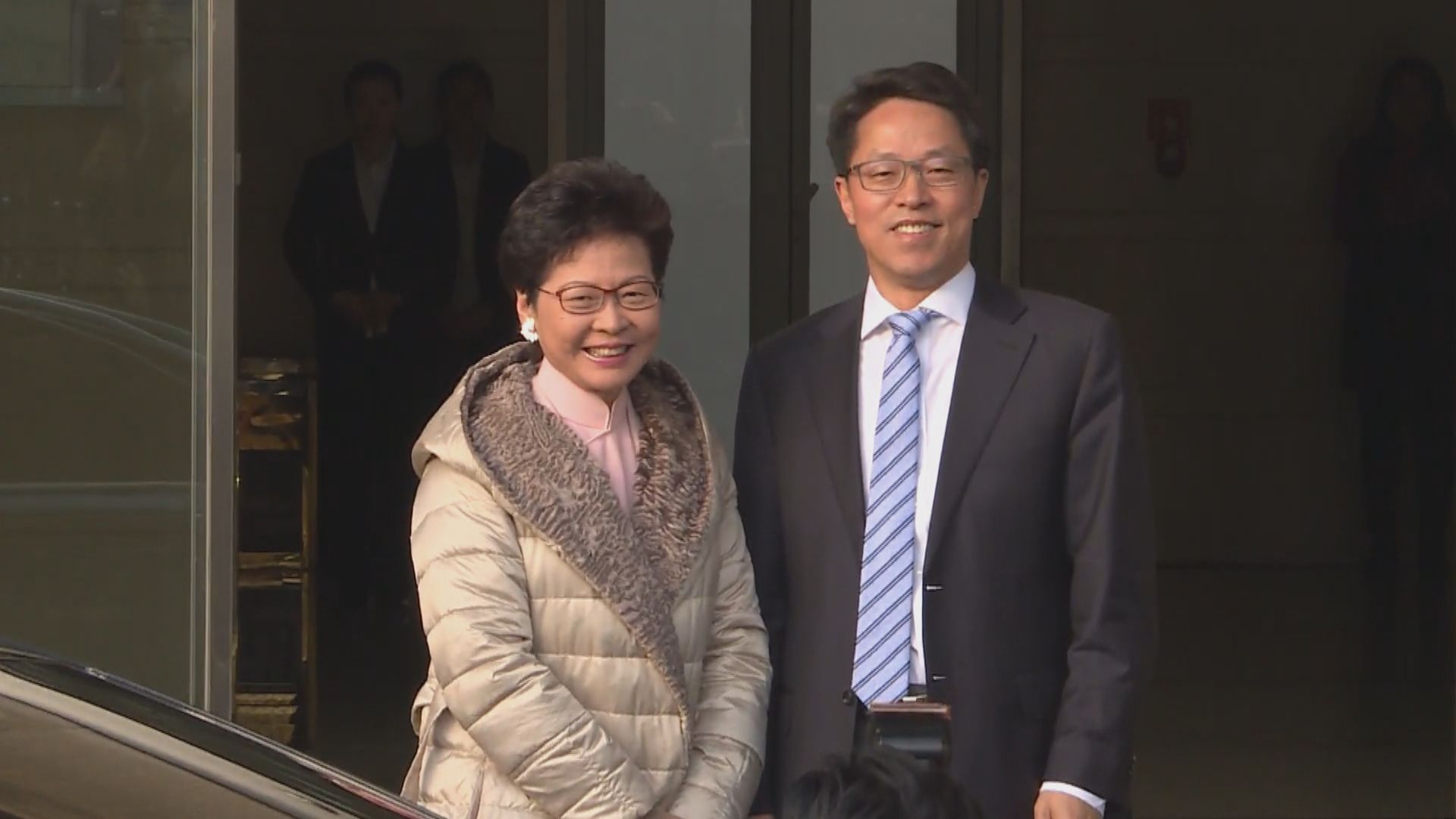 林鄭月娥與張曉明及韓正會面