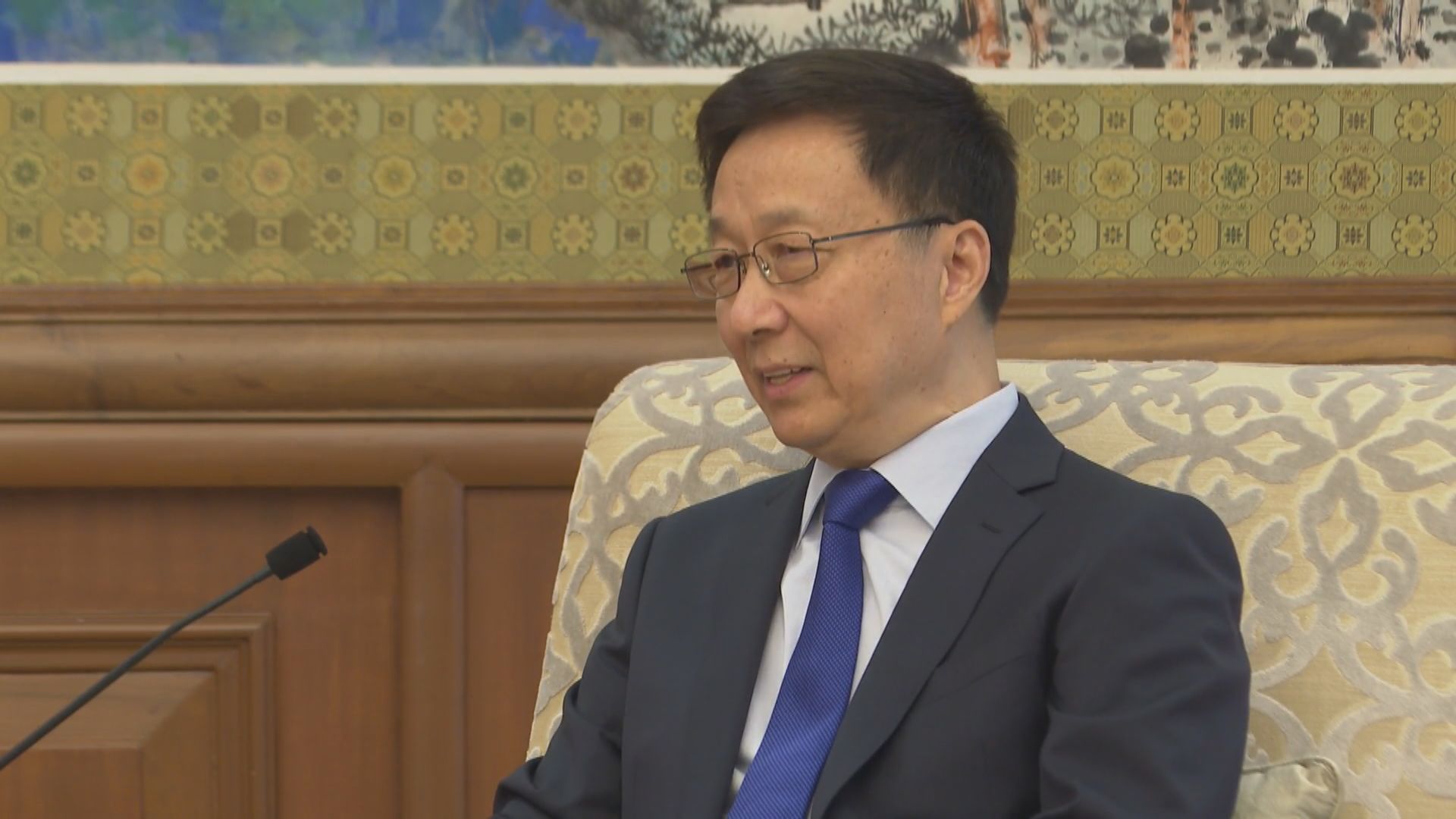 韓正：盼香港統籌做好疫情防控和經濟恢復工作