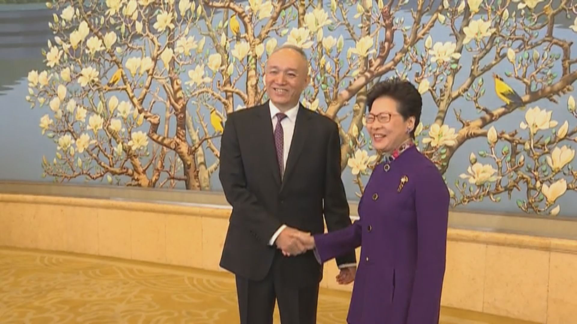 林鄭訪京晤市委書記蔡奇