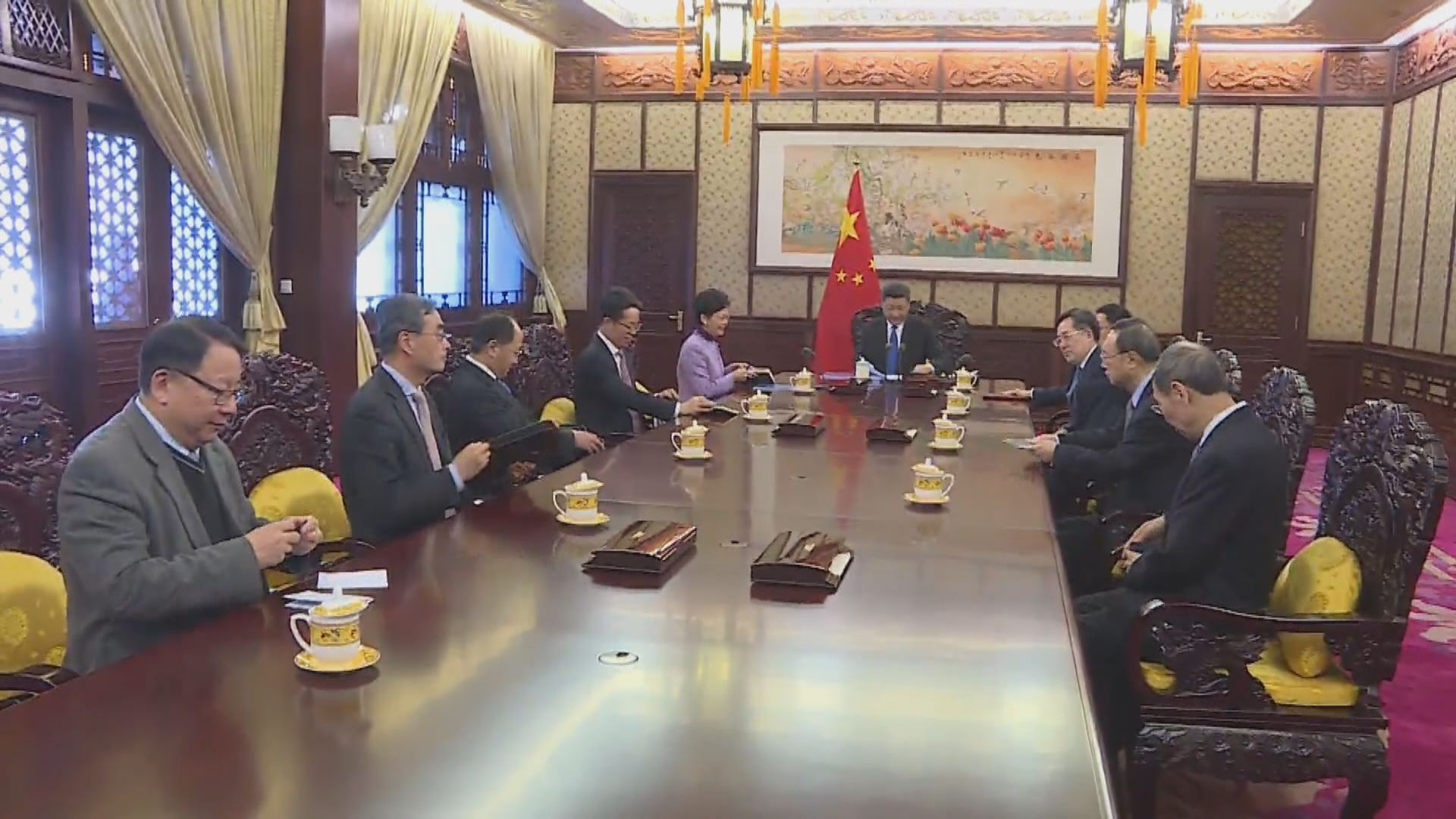 習近平讚揚林鄭帶領特區政府勇於擔當