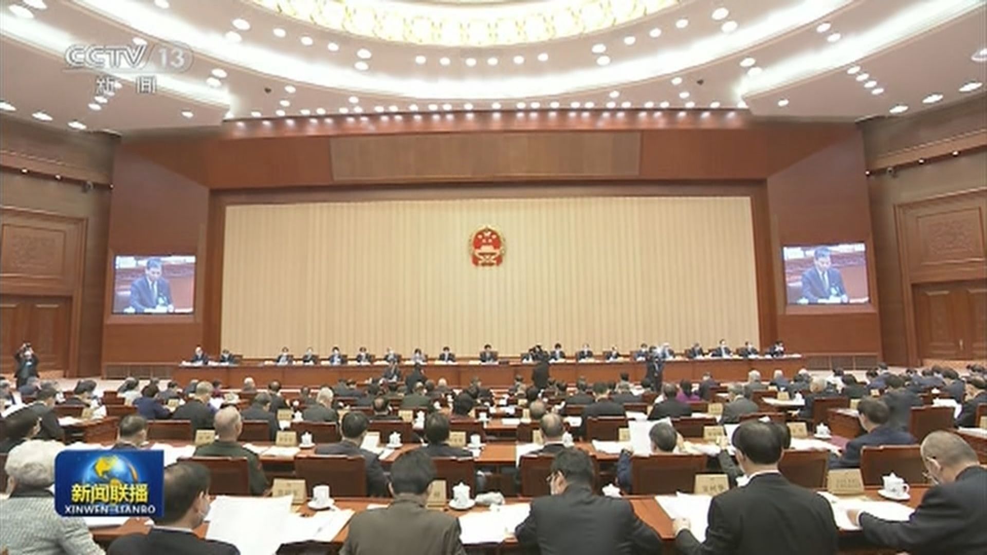 央視報道人大常委會會議情況　未提及涉港議程