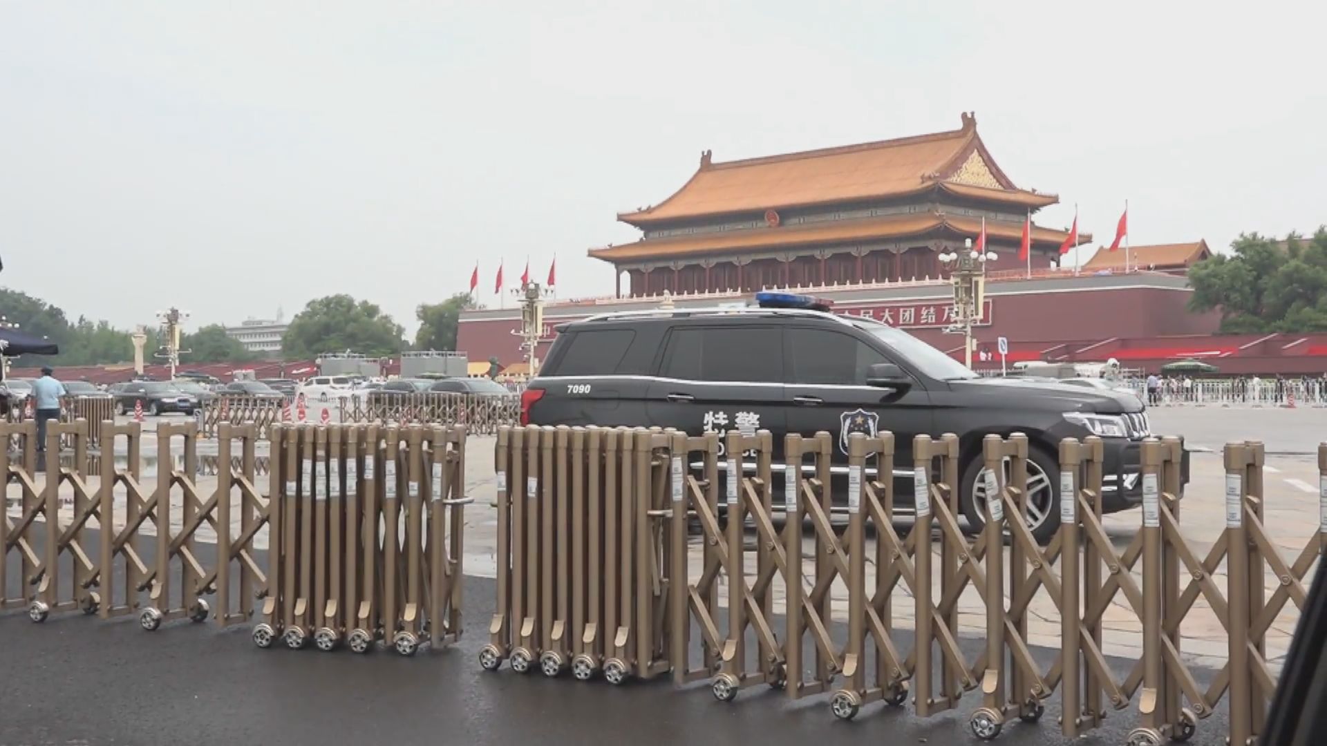 中共建黨百年慶祝大會搭建施工　天安門廣場暫停開放