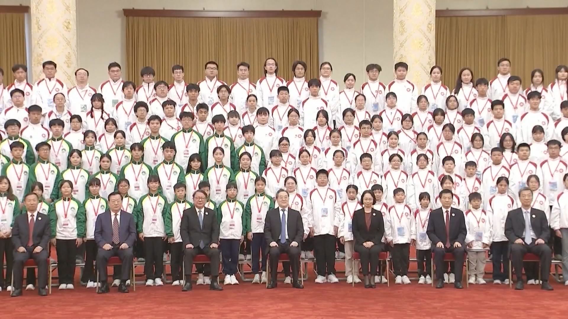 丁薛祥接見港澳學生　冀青年做好一國兩制事業建設者及接班人