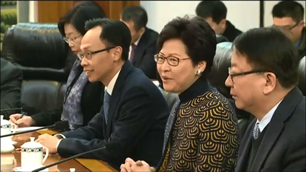 林鄭冀粵港澳大灣區能早日完成