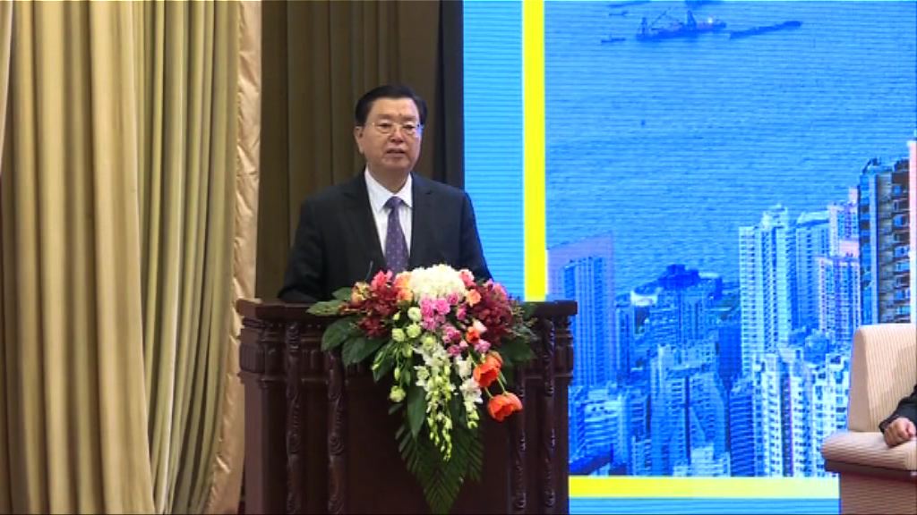 張德江讚賞政府推動和參與一帶一路