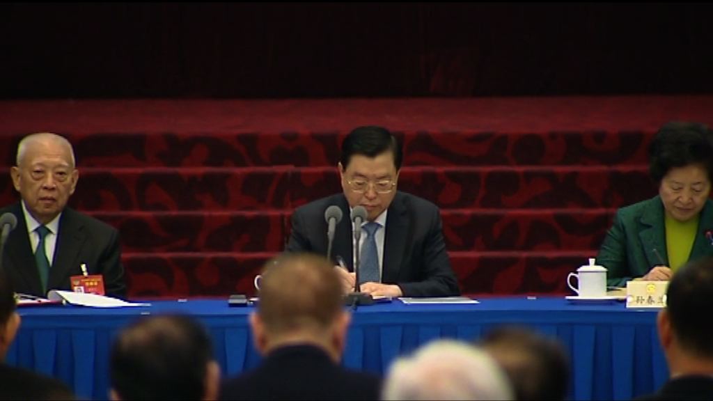 張德江冀特首選舉依法有序舉行