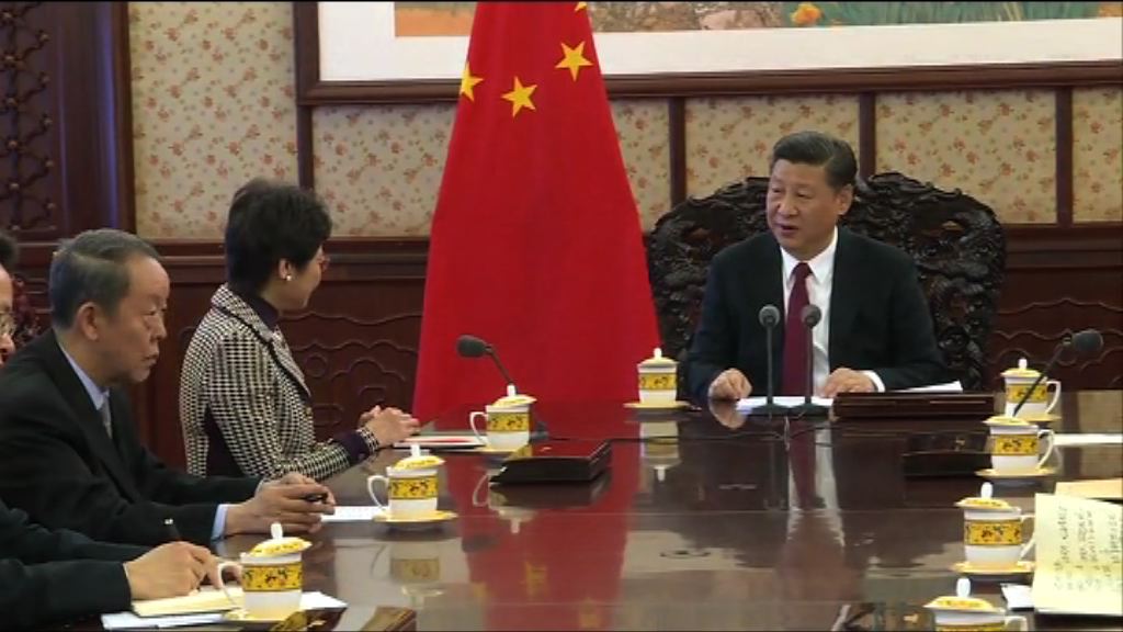 習近平讚揚林鄭月娥當選特首實至名歸