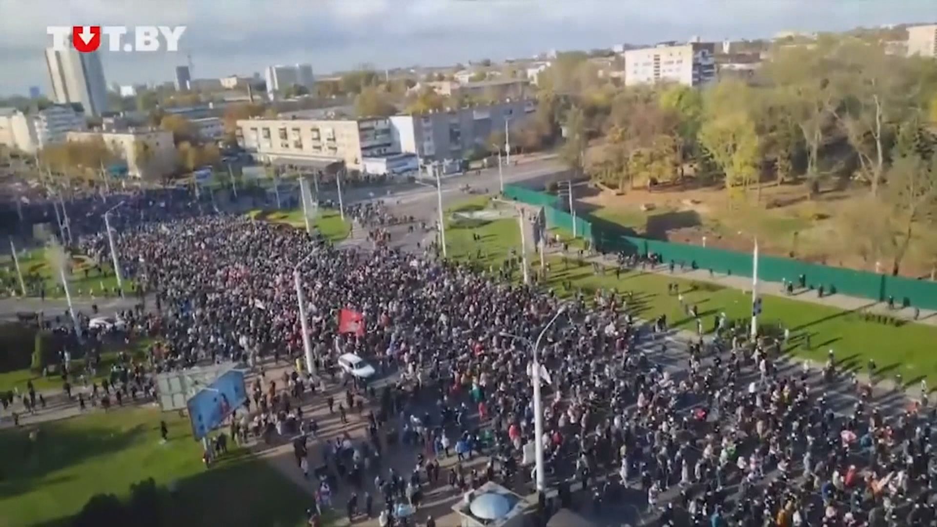 白俄羅斯連續十一個周末有反政府示威