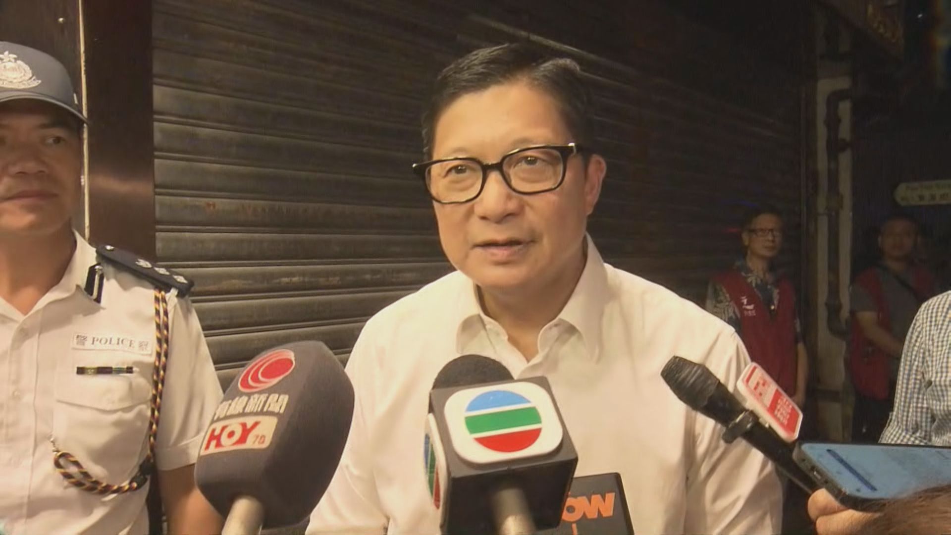 鄧炳強︰會盡力盡快銷毀戰時炸彈　撤離行動非常暢順