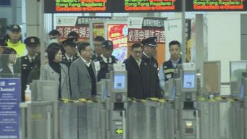 鄧炳強視察羅湖及深圳灣口岸