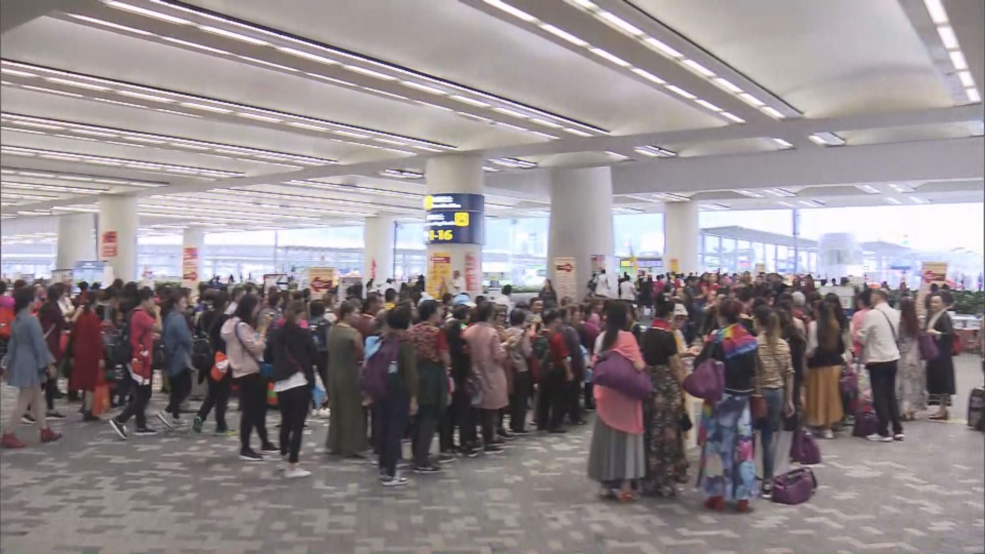 繼續有大批旅客經港珠澳大橋訪港