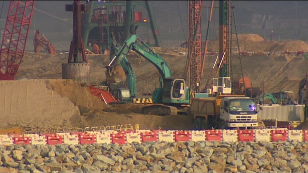 港珠澳橋人工島填料被沖走及下陷